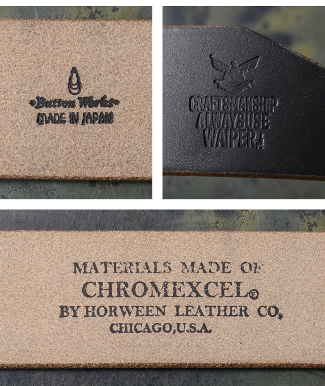 BUTTON WORKS ボタンワークス WAIPER別注 CHROMEXCEL GARRISON