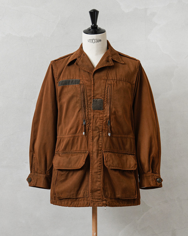 実物 USED フランス軍 M-64 ジャケット BROWN染め