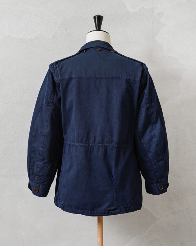 実物 USED フランス軍 M-64 ジャケット NAVY染め