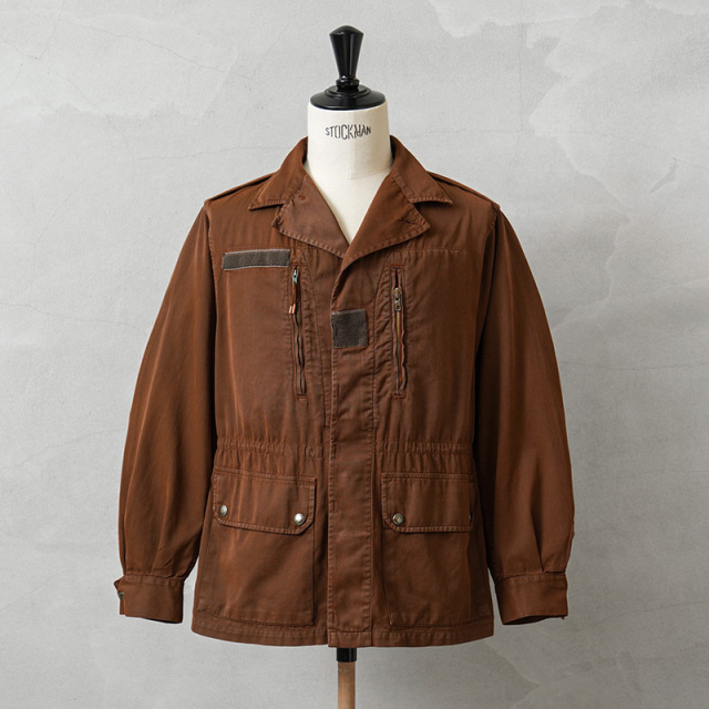 ☆今だけ15%OFF☆実物 USED フランス軍 F-1 ジャケット BROWN染め【キャンペーン対象外】【I】