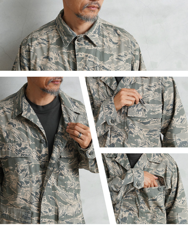 【米軍放出品】USAF米空軍 ABU迷彩服 実物 上下セット 米軍放出品】USAF米空軍 ABU迷彩服 実物 上下セット