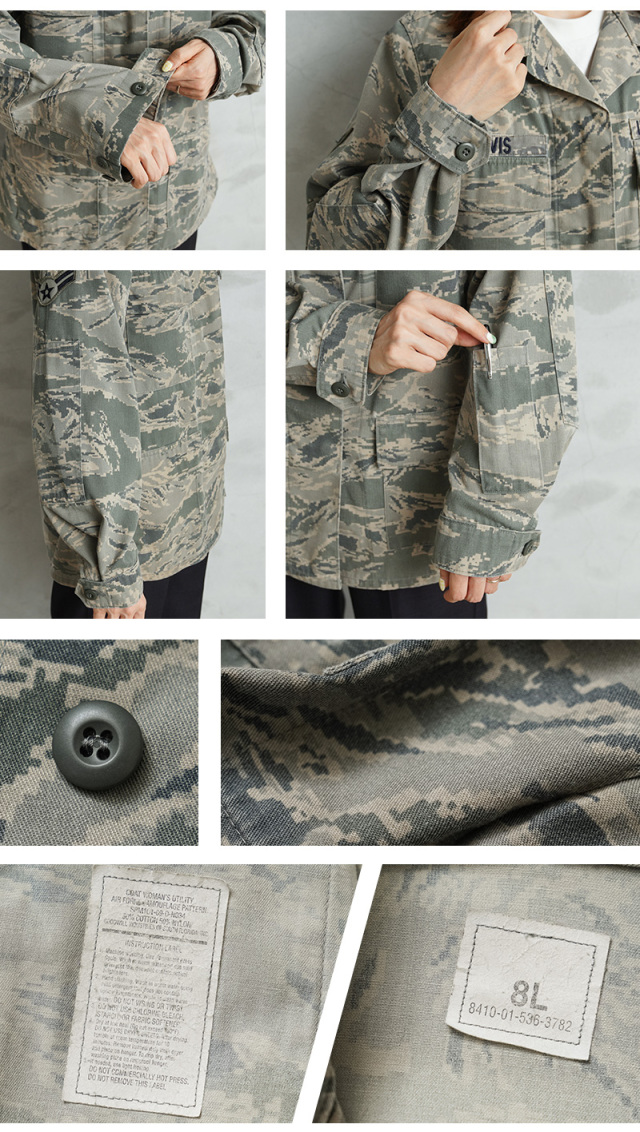 military ユーティリティジャケット　woman仕様 実物 USED 米空軍 レディース U.S.A.F ABU ユーティリティ