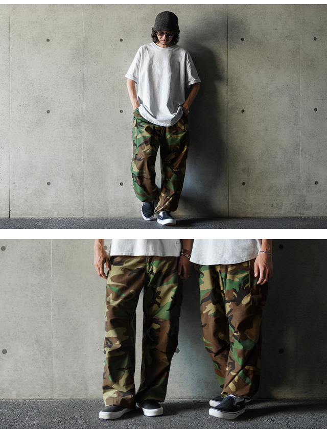 カモ　迷彩　カーゴパンツ　デッドストック MILITARY 実物 新品 デッドストック 米軍 BDU WOODLAND CAMO