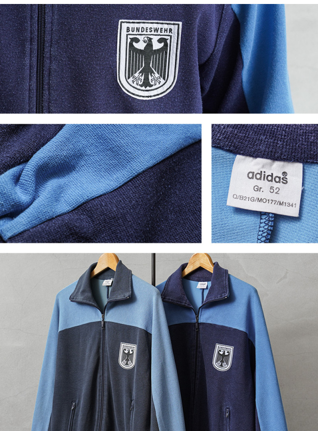 実物 USED ドイツ軍 adidas社製 トレーニングジャケット