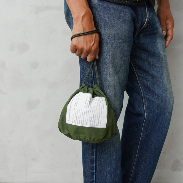 実物 新品 デッドストック 米軍 パーソナルエフェクツバッグ SMALL GREEN【キャンペーン対象外】【I】 ミリタリー