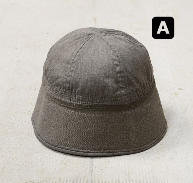 DEAD◎40s50s60s 米軍実物 USNセーラーハット 紺トリム6.3/4