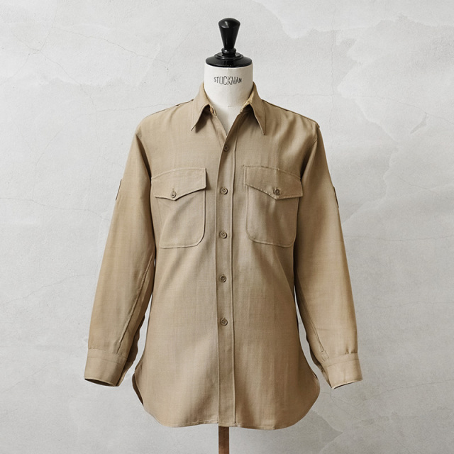 実物 USED 米軍 ヴィンテージ 50’s USMC ロングスリーブ オフィサーシャツ【キャンペーン対象外】【I】