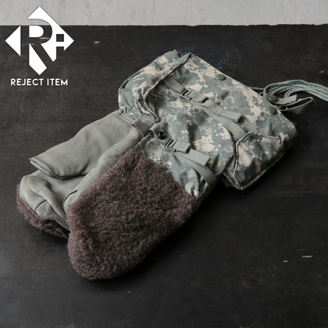 リジェクト 訳あり品 実物 USED 米軍 EXTREME COLD WEATHER ミトングローブ ライナーセット ACU（UCP）【キャンペーン対象外】【I】ミリタリー
