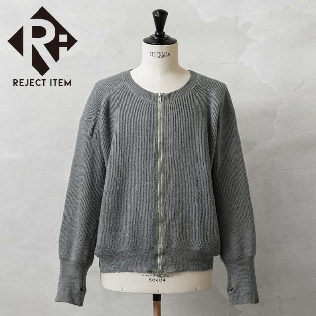 リジェクト 訳あり品 実物 USED デンマーク軍 ウール ジップセーター【キャンペーン対象外】【I】