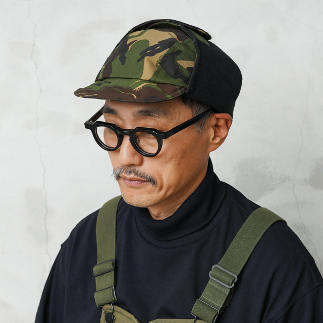 実物 USED イギリス軍 MVP ウィンターキャップ / トラッパーハット DPMカモ【キャンペーン対象外】【I】