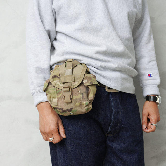 実物 USED 米軍 MOLLE II CANTEEN GENERAL PURPOSE ポーチ MULTICAM ミリタリー【キャンペーン対象外】【I】