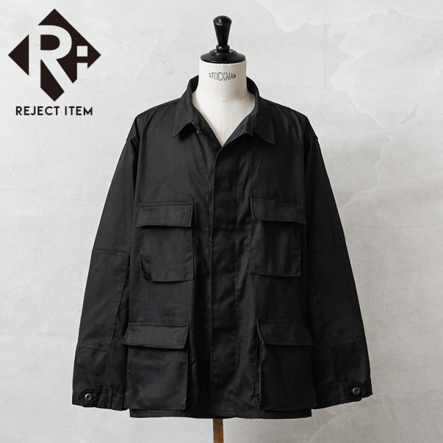 リジェクト 訳あり品 MADE IN USA 新品 米軍 BDU ジャケット 中期型タイプ ノンリップ BLACK【キャンペーン対象外】【I】
