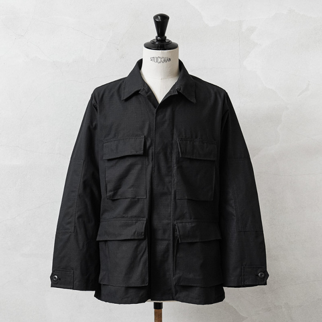 MADE IN USA 新品 米軍 BDU ジャケット 中期型タイプ リップストップ BLACK【キャンペーン対象外】【I】