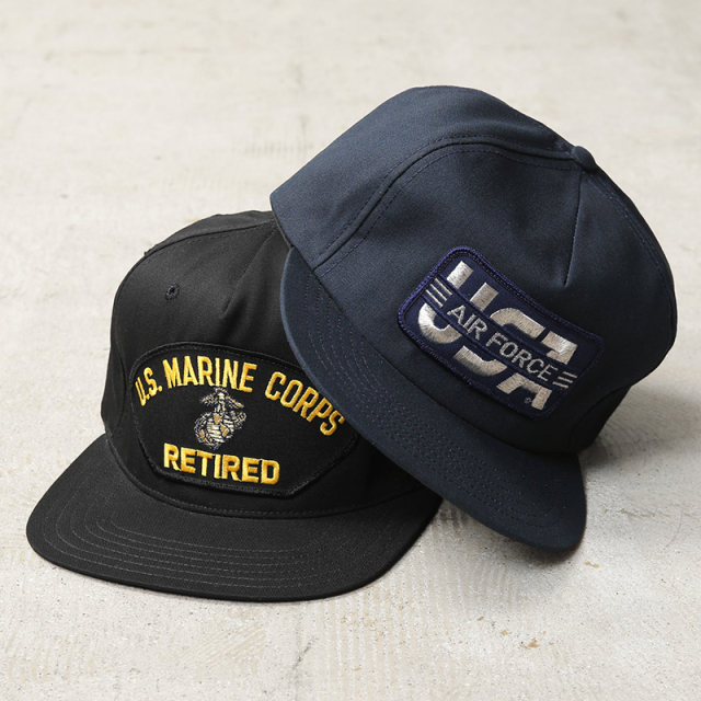 MADE IN USA デッドストック U.S.M.C & AIR FORCE ビンテージ スナップバック キャップ PATCH【キャンペーン対象外】【T】