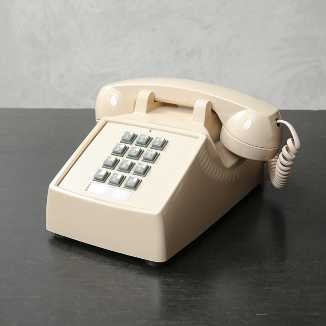 【即日出荷対応】実物 新品 デッドストック 米軍 Cortelco（コルテルコ）社製 TELEPHONE SET 卓上型 アナログ電話機 IVORY【キャンペーン対象外】【T】