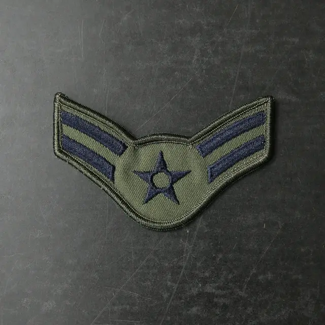 【即日出荷対応】【ネコポス便対応】実物 新品 デッドストック 米軍 1970～1990’s U.S. Air Force A-1C 一等空兵 階級章 パッチ（ワッペン）【キャンペーン対象外】【T】