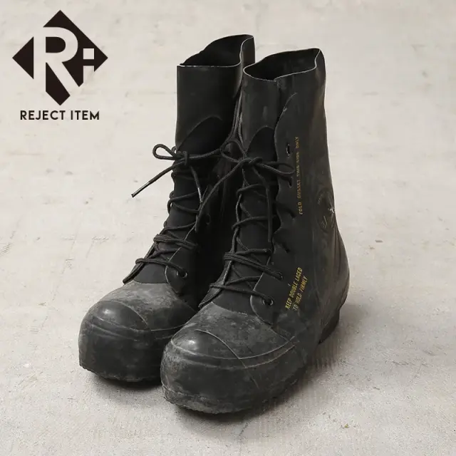 リジェクト 訳あり品 実物 新品 デッドストック 米軍 1970～1980’s ヴィンテージ ラバーブーツ / ミッキーマウスブーツ バルブ付き【キャンペーン対象外】【I】