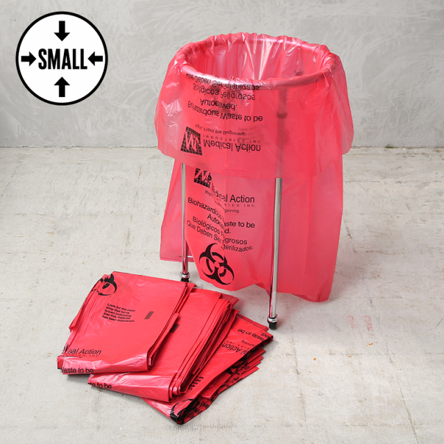 【即日出荷対応】実物 新品 米軍 BIOHAZARD オートクレーブ バイオハザードバッグ スタンド SMALL 専用ゴミ袋 50枚セット付き【一部離島配送不可】【キャンペーン対象外】【T】【K】