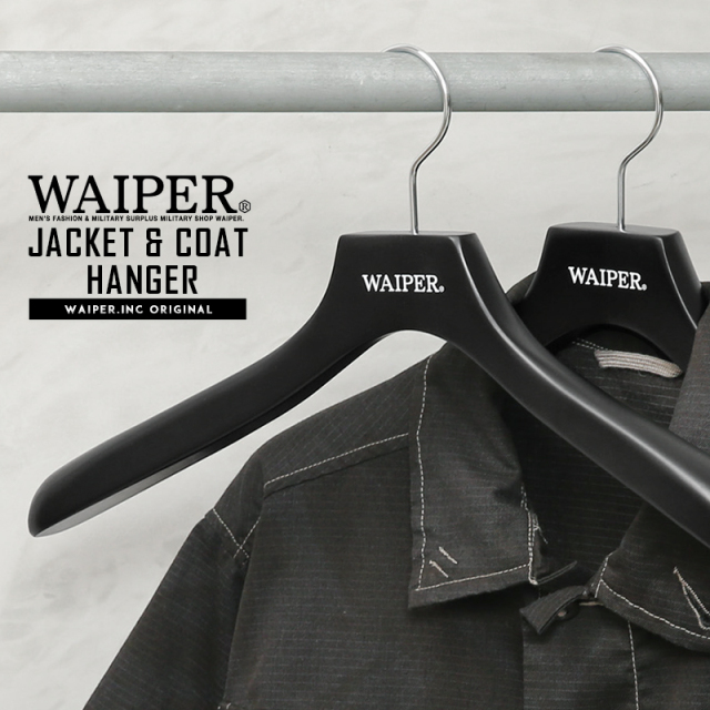 WAIPER.inc 男性用 ジャケットコートハンガー BLACK【キャンペーン対象外】【T】
