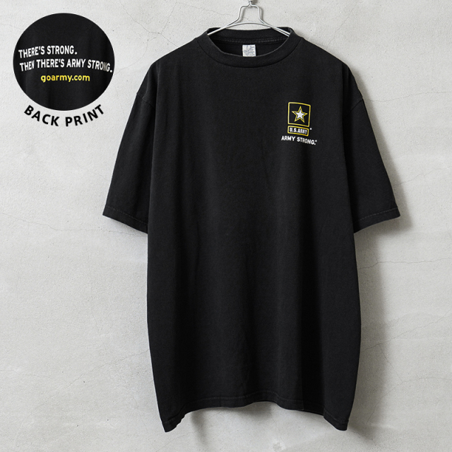 USED 米軍 U.S.ARMY オフィシャルライセンス リクルーティング バックプリント Tシャツ THERE’S STRONG. #8【キャンペーン対象外】【I】
