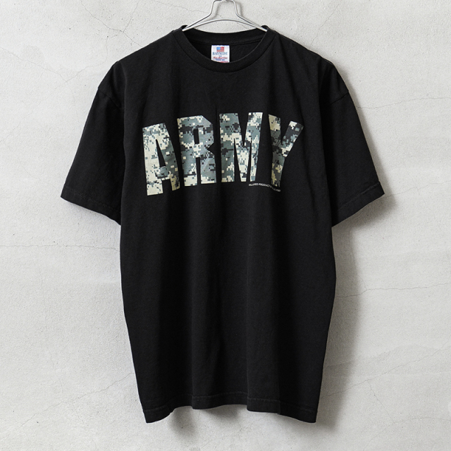 USED 米軍 U.S.ARMY オフィシャルライセンス BAYSIDE社製 Tシャツ デジタルカモ #12【キャンペーン対象外】【I】