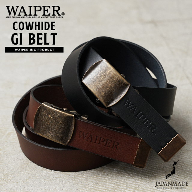 WAIPER.inc カウレザー GIベルト / ガチャベルト MADE IN JAPAN【WP1180】【キャンペーン対象外】【T】