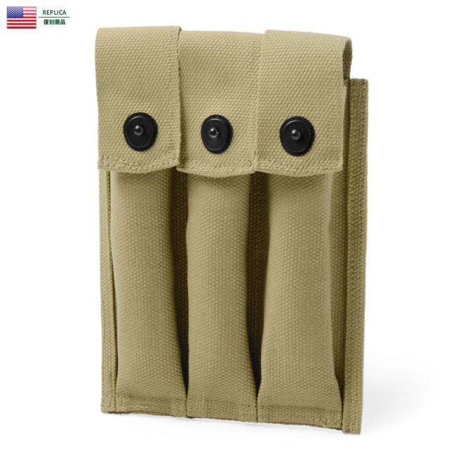 ★カートで割引対象品★【ネコポス便対応】新品 米軍 WWII EQUIPMENT M3 コットンマガジンポーチ【T】