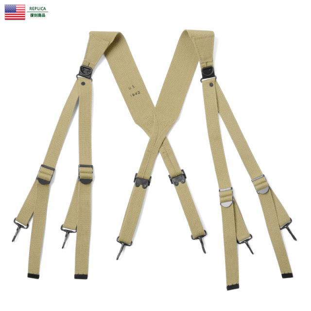 ★カートで割引対象品★新品 米軍 WWII EQUIPMENT M1936 コットンサスペンダー【T】