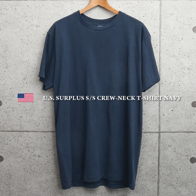実物 新品 U.S. Coast Guard. 米国沿岸警備隊 クルーネック 半袖Tシャツ NAVY MADE IN USA【キャンペーン対象外】 軍服 ミリタリーファッション デッドストック【I】