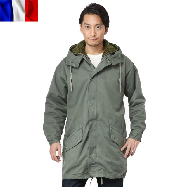 実物 USED フランス軍 F-1 HBT パーカーコート ライナー付き【キャンペーン対象外】 ミリタリーファッション 軍服【T】