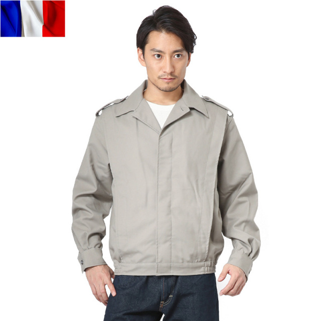 【訳あり】返品不可★キャンペーン対象外★実物 新品 フランス軍ショートウィンドジャケット グレー【T】 ミリタリー