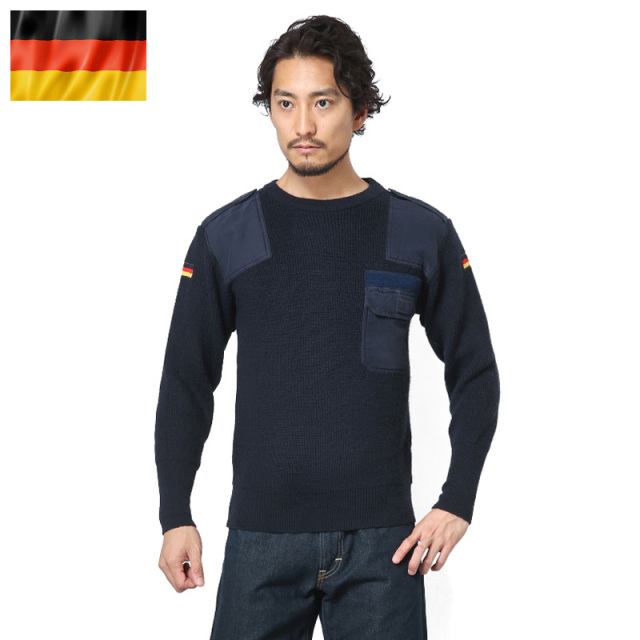 ☆今だけ15%OFF☆実物 ドイツ軍 BW コマンドセーター NAVY USED ミリタリーファッション 軍服【キャンペーン対象外】【T】