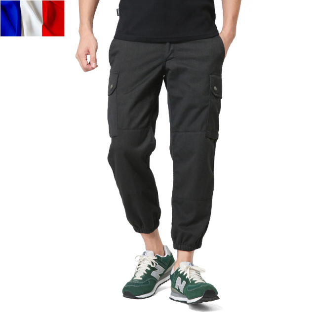 実物 新品 フランス軍 F-2 カーゴパンツ BLACK染めパンツ【キャンペーン対象外】軍パン 軍服【T】ミリタリー