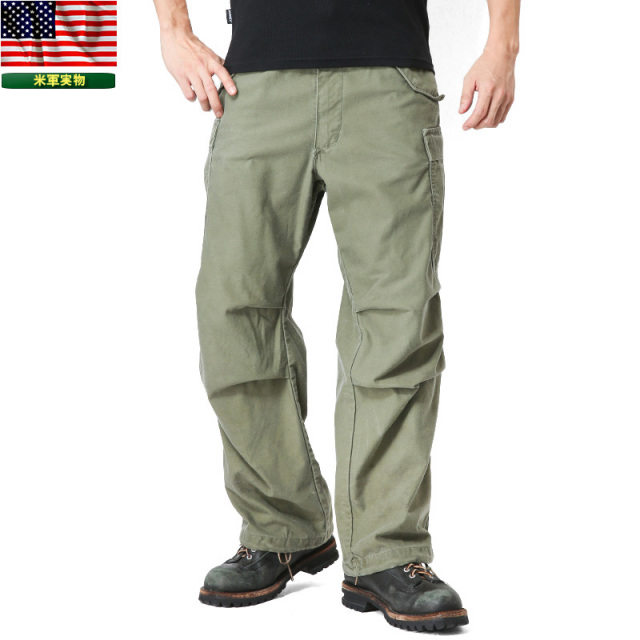 実物 米軍 M-65フィールドカーゴパンツ USED アルミジッパー 【キャンペーン対象外】 米軍放出品 ミリタリーファッション 軍パン 軍服【I】