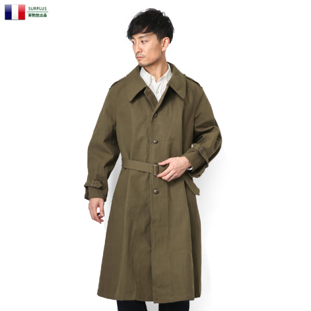 実物 新品 フランス軍 WWII モーターサイクルコートコート ワークコート ミリタリーファッション 軍服【キャンペーン対象外】【T】
