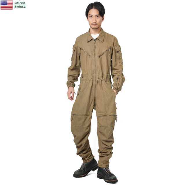 実物 USED 米軍 IMPROVED COMBAT VEHICLE CREWMEN'S カバーオール COYOTE 米軍放出品 ミリタリーファッション 軍パン 軍服【キャンペーン対象外】【T】