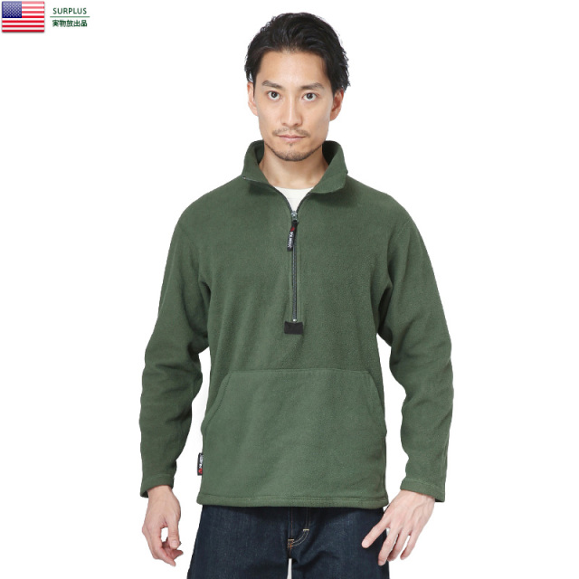 実物 USED 米軍 USMC プルオーバー POLARTEC フリースライナー OD 米軍放出品 ミリタリーファッション 軍服【キャンペーン対象外】【I】