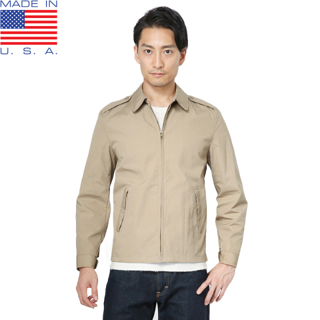★カートで割引対象品★MADE IN USA デッドストック CREIGHTON社製 米軍使用 U.S.NAVY ユーティリティージャケット KHAKI ミリタリージャケット【I】