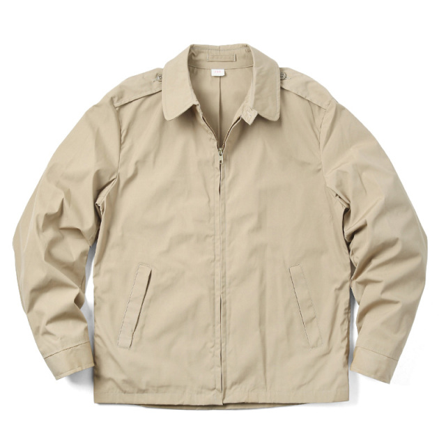 ★カートで割引対象品★MADE IN USA デッドストック CREIGHTON社製 米軍使用 U.S.NAVY ユーティリティージャケット KHAKI ミリタリージャケット【I】
