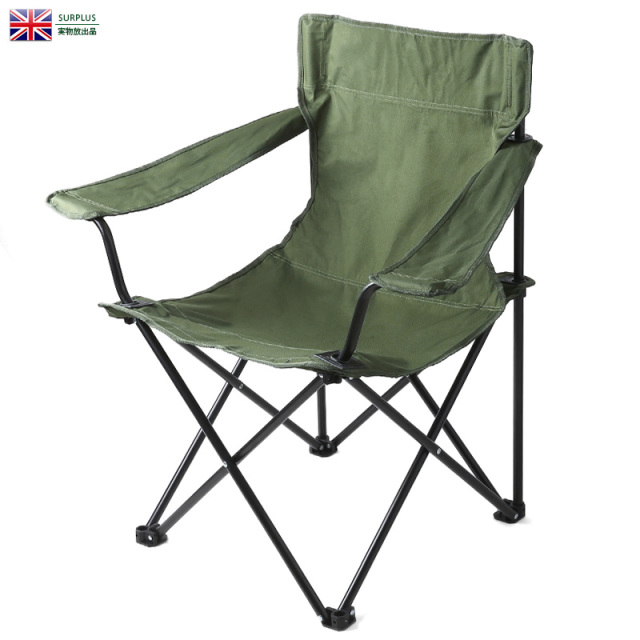 実物 新品 イギリス軍 ナイロンキャンバス フォールディングチェア （FOLDING，CHAIR） 家具【キャンペーン対象外】【T】ミリタリー