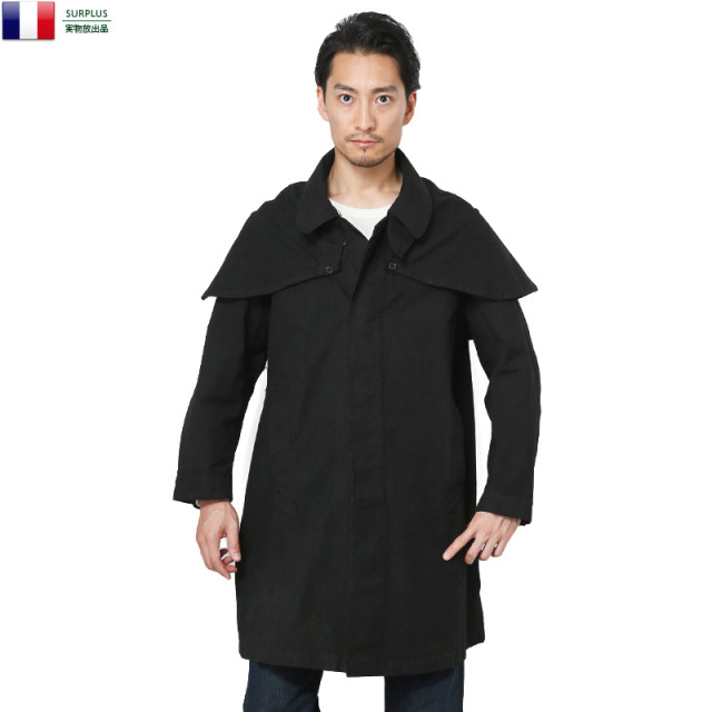 実物 新品 フランス空軍 フロックコート BLACK染め ミリタリーコート ミリタリーファッション 軍服【キャンペーン対象外】【T】