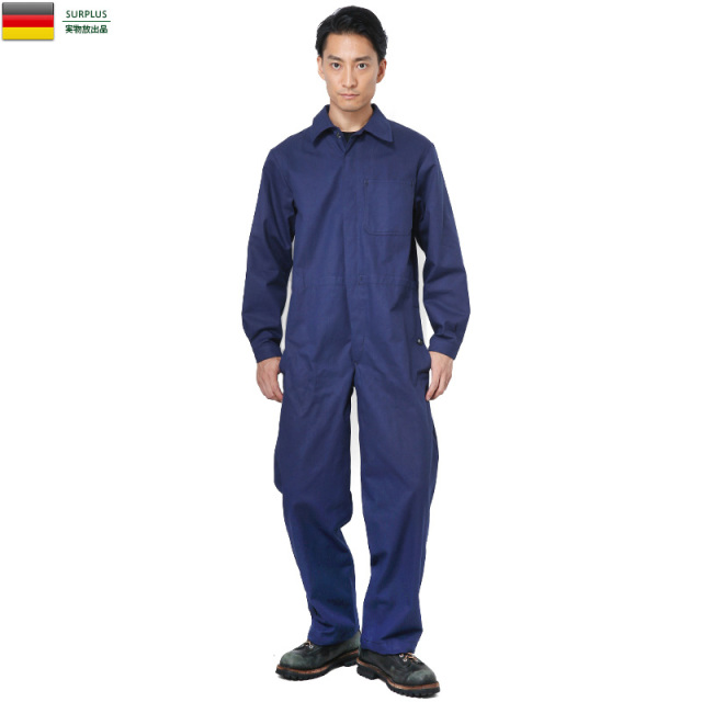 実物 新品 ドイツ軍 BW HBT（ヘリンボーンツイル） ワークカバーオール（つなぎ） ミリタリーファッション 軍パン 軍服【キャンペーン対象外】【T】
