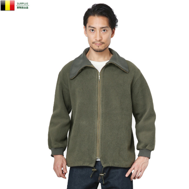 実物 ベルギー軍 コールドウェザー フリースジャケット USED ミリタリーファッション 軍服【キャンペーン対象外】【I】
