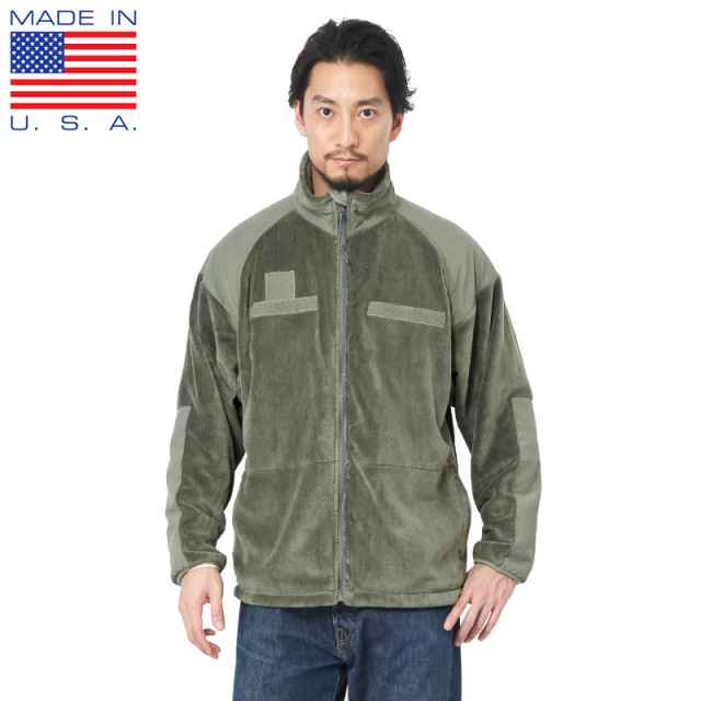 ★カートで割引対象品★MADE IN USA 新品 米軍 ECWCS GEN3 LEVEL3 フリースジャケット FOLIAGE GREEN ミリタリー ファッション【I】