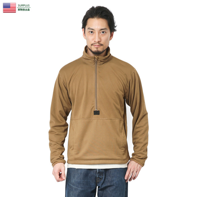 ★割引中15％OFF★実物 新品 米軍 U.S.M.C. PECKHAM社製 POLARTEC グリッドフリース プルオーバーシャツ【キャンペーン対象外】ミリタリーファッション 軍服【I】