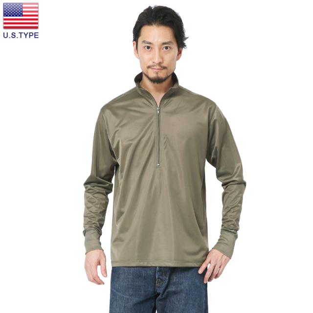 ★カートで割引対象品★U.S.TYPE HEAT RETENTIVE AND MOISTURE RESISTANT スリーピングシャツ ミリタリーシャツ プルオーバー【I】