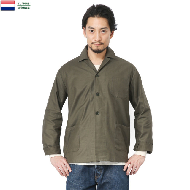 実物 新品 オランダ軍 フランネル ワークジャケット 軍放出品 ミリタリーファッション 軍服【キャンペーン対象外】【T】