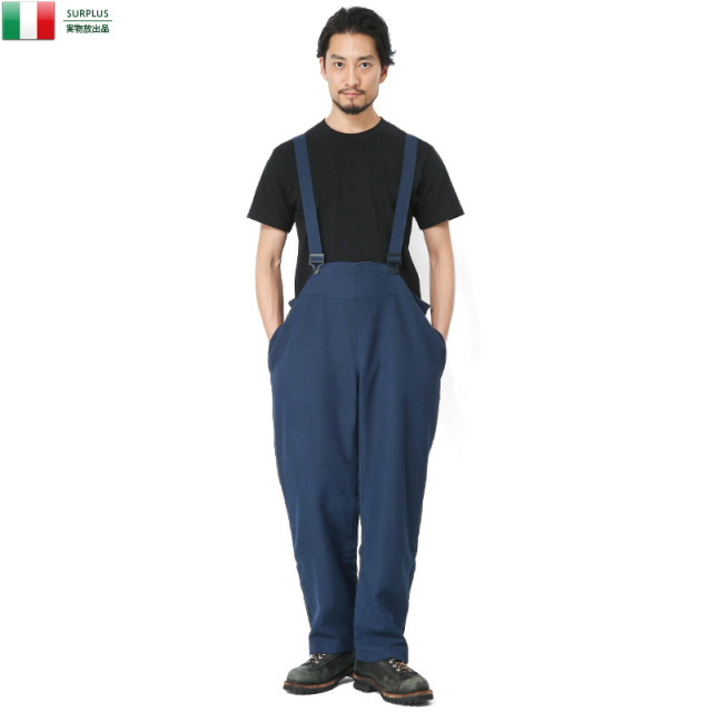 ★割引中15％OFF★実物 新品 イタリア海軍 M.M デッキオーバーオール ミリタリー 軍放出品 ファッション 軍パン 軍服【キャンペーン対象外】【T】