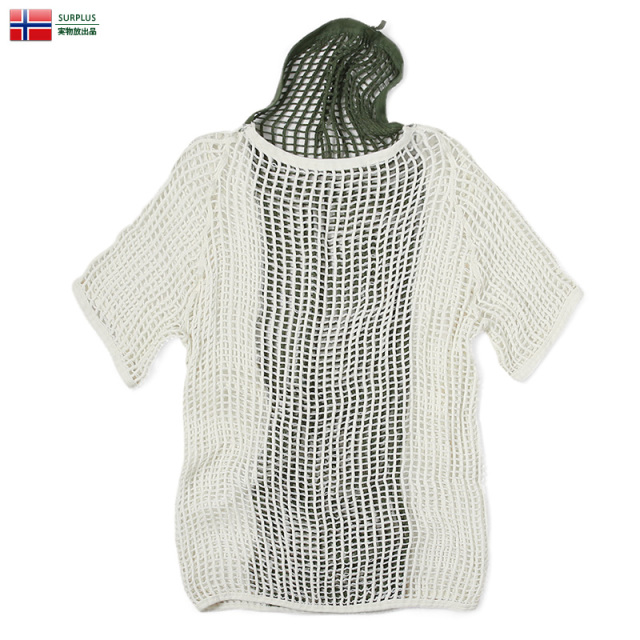 ☆今だけ15%OFF☆実物 USED ノルウェー軍 ベースレイヤー ネットTシャツ ミリタリーファッション 軍服 軍放出品【キャンペーン対象外】【T】