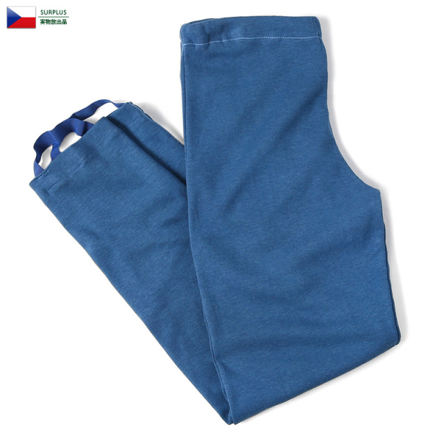 実物 USED チェコ軍 トレーニング スウェットパンツ ライトブルー ミリタリー 軍放出品 ファッション 軍パン 軍服【キャンペーン対象外】【T】